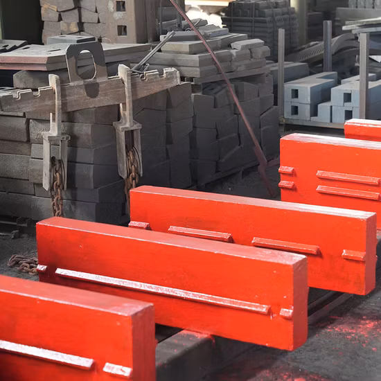 Triturador de impacto de pedreira de fundição com alto teor de cromo Peças de desgaste Triturador de pedra Barra de sopro